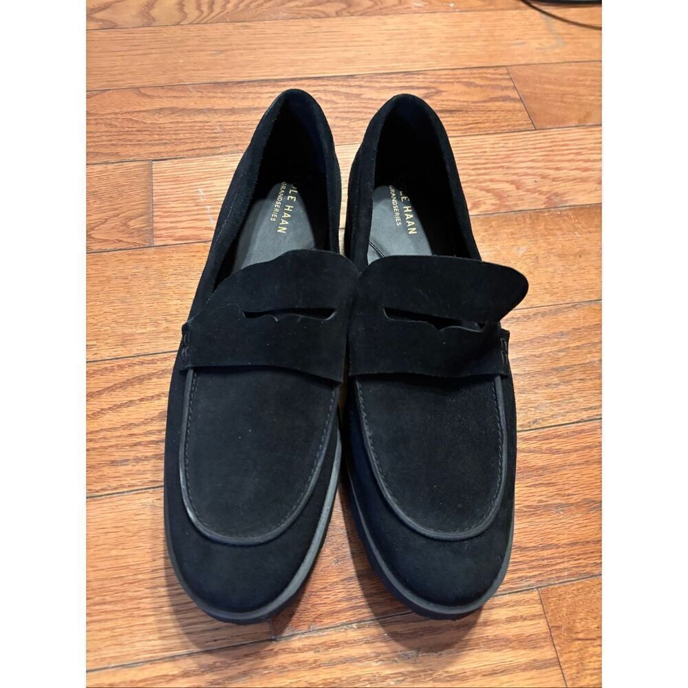 Cole Haan Black Suede Loafers